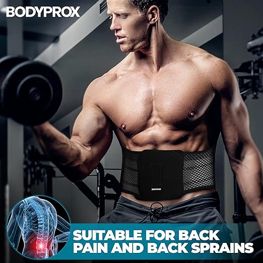 Bodyprox Breathable Back Brace, Back Support Brace for Men and Women.