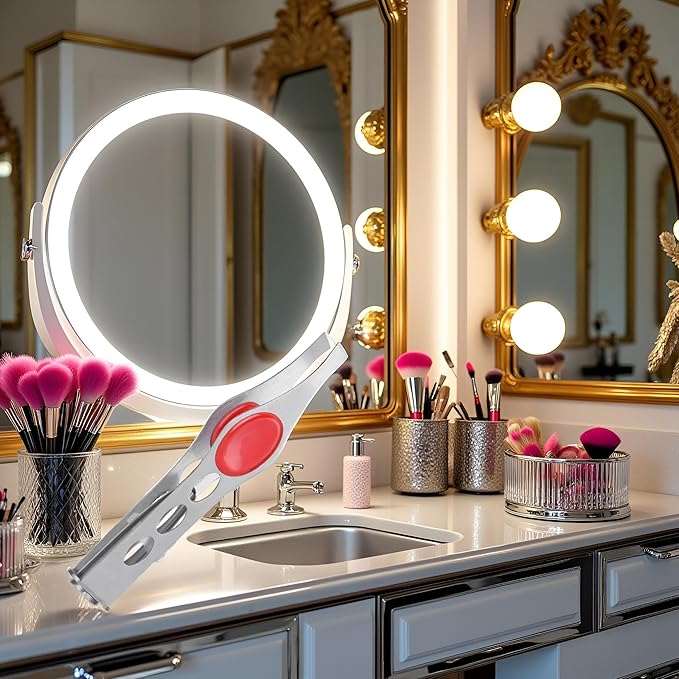 1Pc Details about Tweezer With LED Light For Hair Removal Makeup Tool Eyebrow Eyelash tweezers,hair tweezers,lash trimmer,brow tools,round trimmer,round trimmer,ingrown For tweezer,tweeze Women's