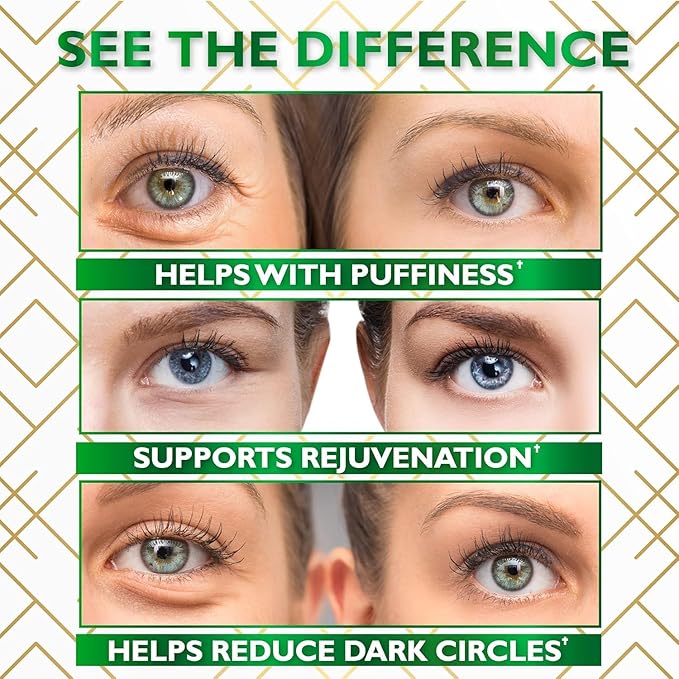 Green Tea Under Eye Patches 60 Pads - Matcha Under Eye Mask for Reducing Puffiness, Dark Circles, Wrinkles, Dull Skin, Fine Liners - Moisturizing Gel Pads with Hydrolized Collagen - All Skin Types