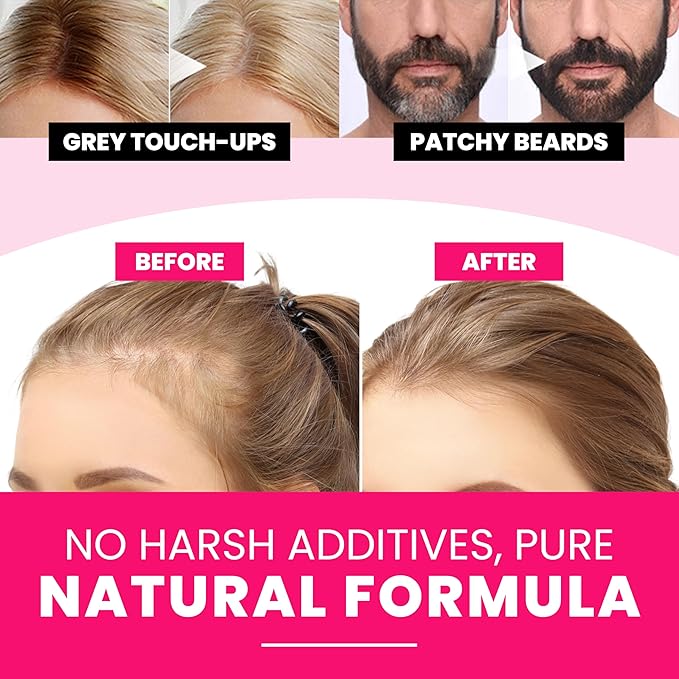 VELO Hairline Powder–GRAY Hair Root Touch Up Powder for Women & Men–Instantly Covers Gray Hair, Thinning Hair & Bald Spots–Sweatproof Root Cover Up–Puff & Mirror Compact, 13 Shades