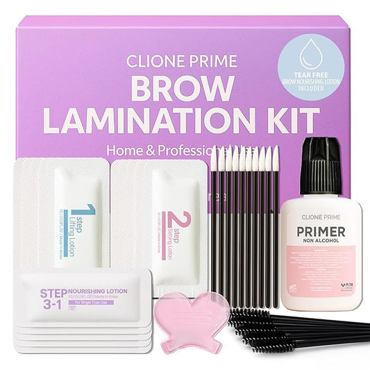 At Home Brow Lamination Kit - DIY Eyebrow Lamination Kit Professional Eye Brow Perm Kit Instant DIY Eyebrow Lift Kit for Fuller Thicker Brows Lasts For Upto 8 Weeks