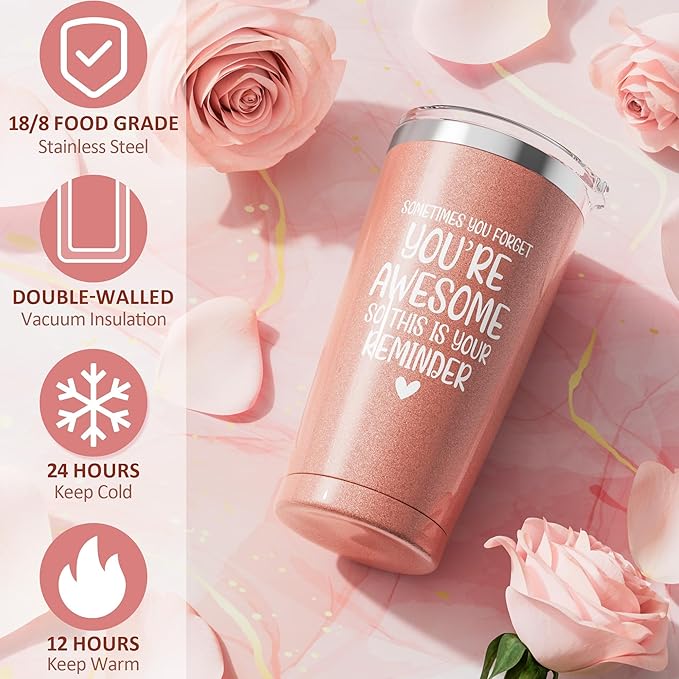 Birthday Gifts for Women Friendship, Rose Relaxing Spa Gifts Basket for Women Self Care Gifts, Thank You Gifts Bath Set Valentines Day Gifts for Mom Her Best Friend Wife Sister Coworker Nurse Teacher