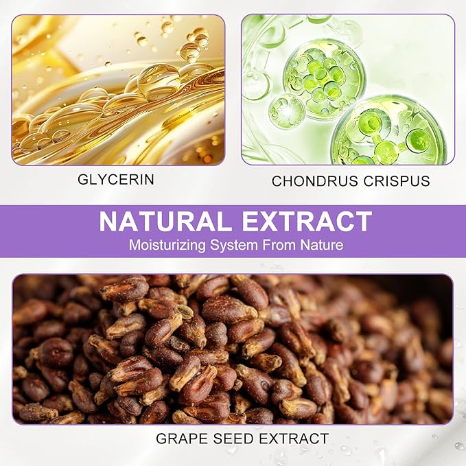 LAVONE Eye Mask - 30 Pairs Grape Seeds Under Eye Patches Skin Care Products - Eye Masks Skincare for Dark Circles and Puffiness, Reduce Wrinkles, Eye Bags and Fine Lines, for Women and Man