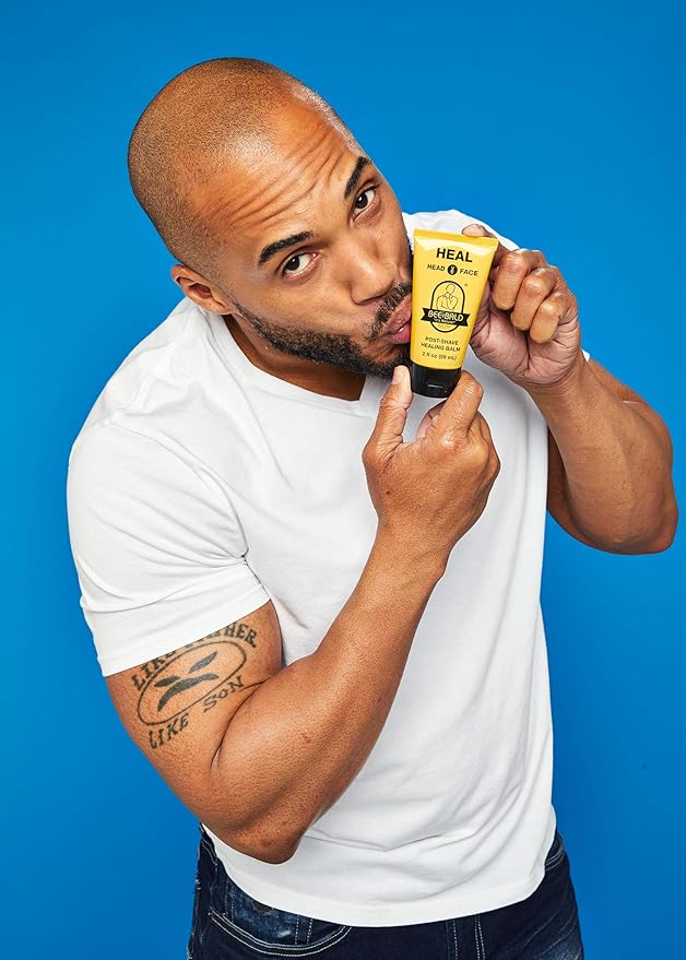 Bee Bald HEAL Aftershave for Men Healing Balm, Immediately Calms & Soothes Damaged Skin, Treats Bumps, Redness, Razor Burn & Other Shaving Irritations, 2 fl oz (Pack of 3)
