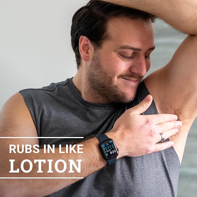 Mando Whole Body Deodorant For Men - Invisible Cream - 72 Hour Odor Control - Aluminum Free, Baking Soda Free, Skin Safe - 3 ounce (Pack of 2) - Pro Sport