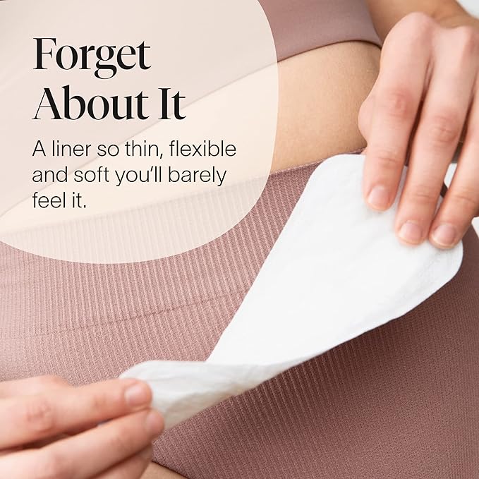 Cora 100% Organic Cotton Topsheet Period Liners (84 Regular Period Liners)