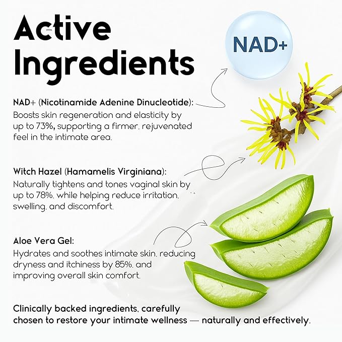 Vag Tightening Gel for Intimate Hydration & Rejuvenation - Natural Tightening Support for Vag Health - Feminine Care Gel for Dryness, Firmness & Moisture Balance (1.23 Fl Oz (Pack of 1))