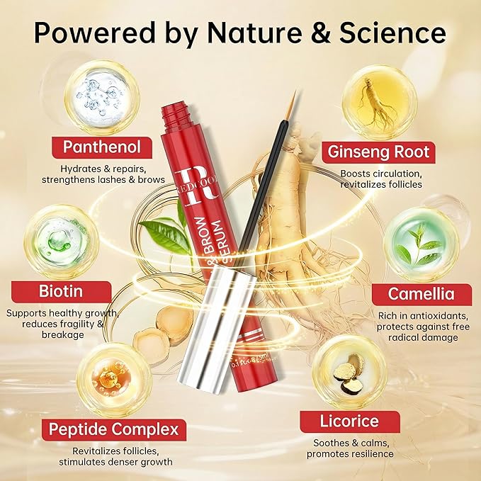 Lash Serum: Eyelash Growth Serum Gentle Natural Vegan Enhancing Treatment Nourishing Conditioning Formula for Longer Thicker Fuller Natural Lashes -3ml