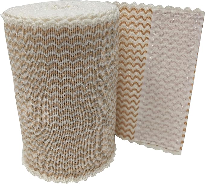 3" Elastic Bandage Wrap with Self-Closure, 2-Pack – 15 ft Stretched – Latex-Free, Reusable, Washable – Compression Support for Sprains, Injuries, Swelling, Sports Recovery