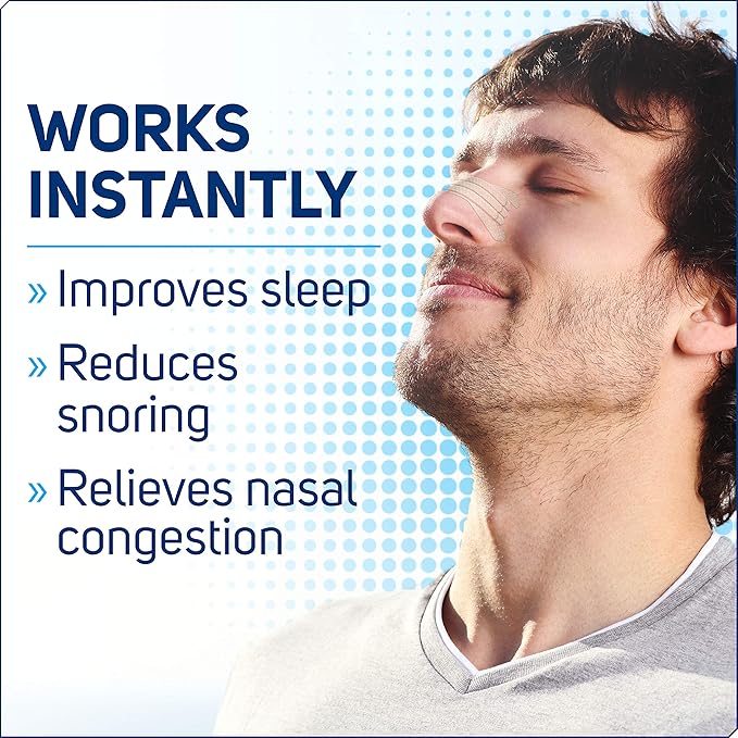 Nasal Strips Extra Strength, Tan, 100 Count | Works Instantly to Improve Sleep, Reduce Snoring, & Relieve Nasal Congestion Due to Colds & Allergies