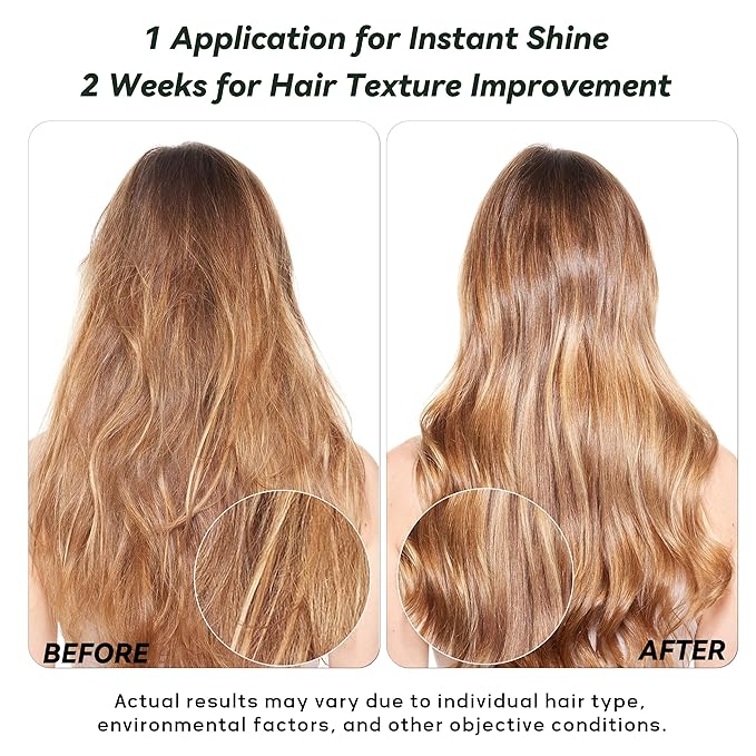 Botanical Hair Oil, Lightweight Professional Treatment to Strengthen, Repair & Boost Shine, Frizz-Control, Vegan & Cruelty-Free Hair Essence, 2 Fl Oz