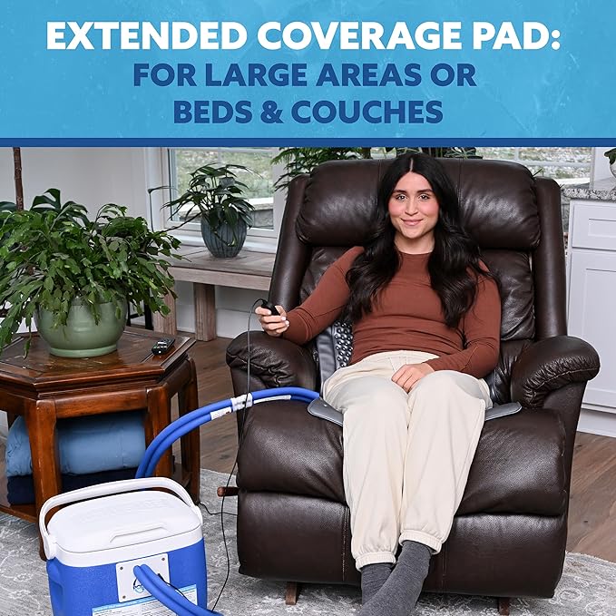 Polar Active Ice® 3.0 Cold Therapy Ice Machine System with Programmable Timer, 38"x22" Blanket Pad, 16 Quart Cooler, Quiet Pump, Strong Cryotherapy Pain Relief Treatment