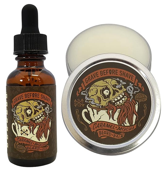 Grave Before Shave™ CARAMEL MOCHA BEARD PACK (Caramel Mocha Coffee Scented)