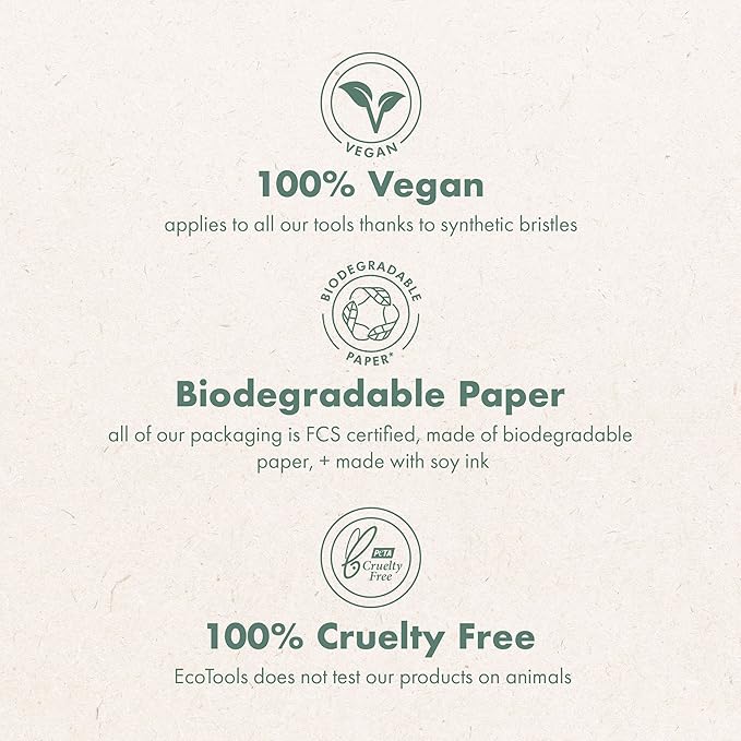 EcoTools Travel Detangler Hairbrush, Gently Detangle & Smooth Hair, Brush For Wet Or Dry Hair, Heat Resistant, Mini Renewable Bamboo Hairbrush For Styling On-The-Go, Vegan & Cruelty-Free, 1 Count