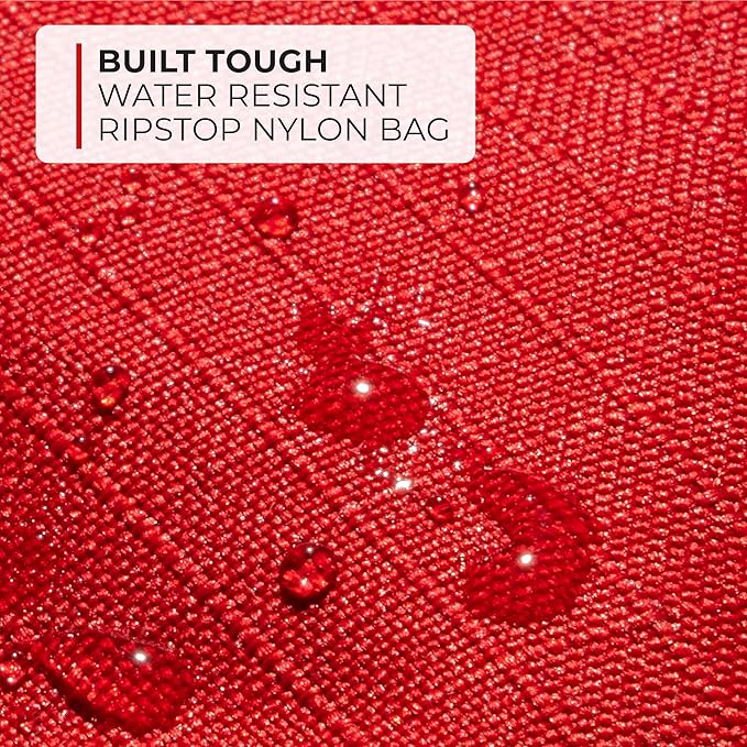 Thrive Compact Waterproof Car First Aid Kit - Durable Rip-Stop Nylon Hiking Supplies, First Aid Safety Kit Includes Bandages & Wipes, 100-Piece Bag