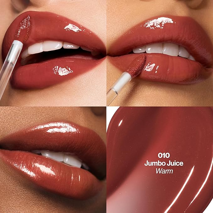 REVLON PhotoReady Instant Plump Serum, Plumping Gloss, Hydrating, Non-Sticky & High Shine Finish, 010 Jumbo Juice, 0.25 fl oz