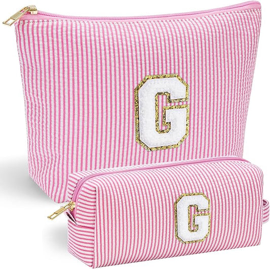 YOOLIFE Valentines Day Gifts for Women Kids Teen Girls Makeup Bag Cosmetic Bag Travel Toiletry Bags Birthday Gifts Girlfriend Gift Friend Gifts for Women Her Pink G