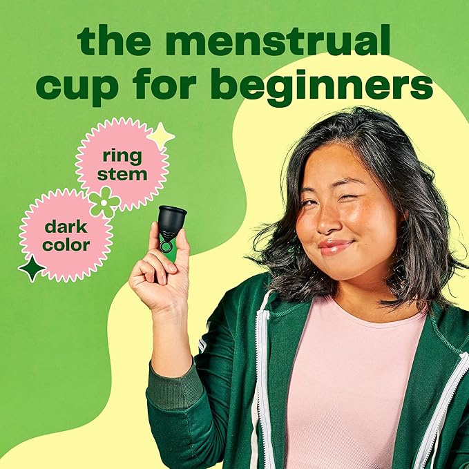 Viv For Your V Premium Soft Menstrual Cups Kit, Flexible Small Period Cup, Pull Tab Ring for Easy Removal, Cleansing Gel Wash, Travel Pouch, Comfortable 12 Hour Wear, Reusable, Medical Grade Silicone
