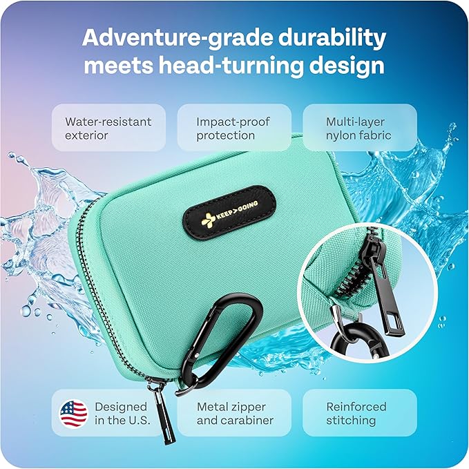 KeepGoing Travel First Aid Kit for Car, Home, Hiking, Camping and Outdoor Emergencies - First Aid Kit Travel Size TSA-Approved