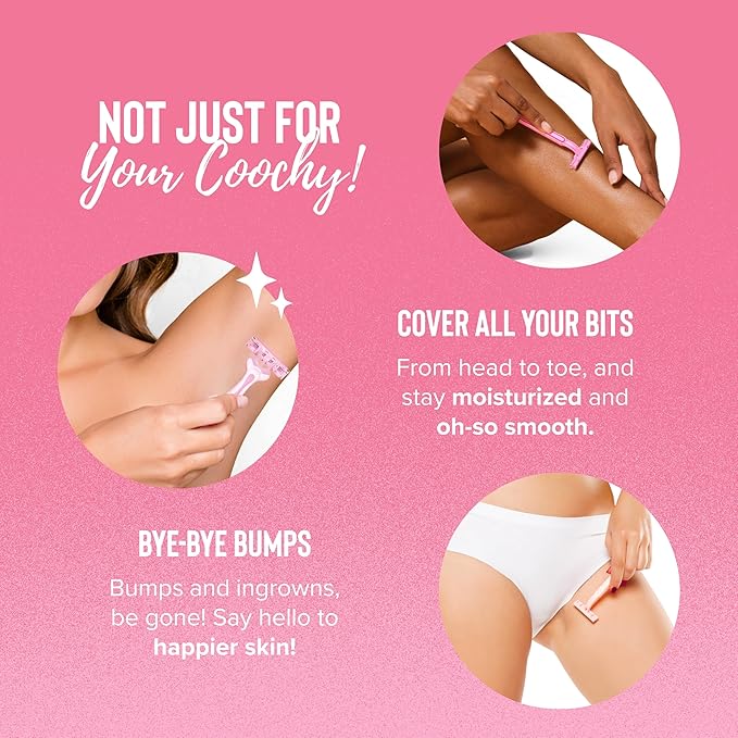 Coochy Shave Cream - Moisturizing Shave Lotion - Gentle Intimate Shaving Cream - For Bikini Area, Underarms, Legs & More - Rash-Free, Hydrating Formula - Frosted Cake, 7.2 oz