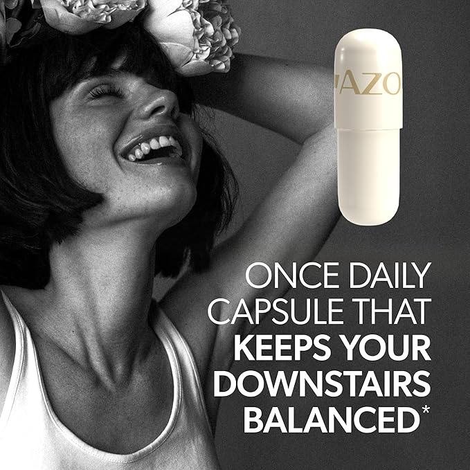 AZO Complete Feminine Balance Daily Vaginal Probiotics for Women, Clinically Proven to Help Protect Vaginal Health, Helps balance pH and yeast, 60 Count