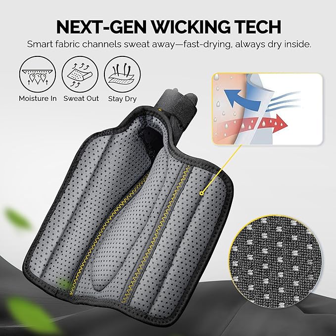 FEATOL Thumb Brace Right Hand - Ergonomic Support for Trigger Thumb, De Quervain's Tenosynovitis, Lightweight Wrist Brace for Carpal Tunnel, Size L/XL, 6.6"-9"