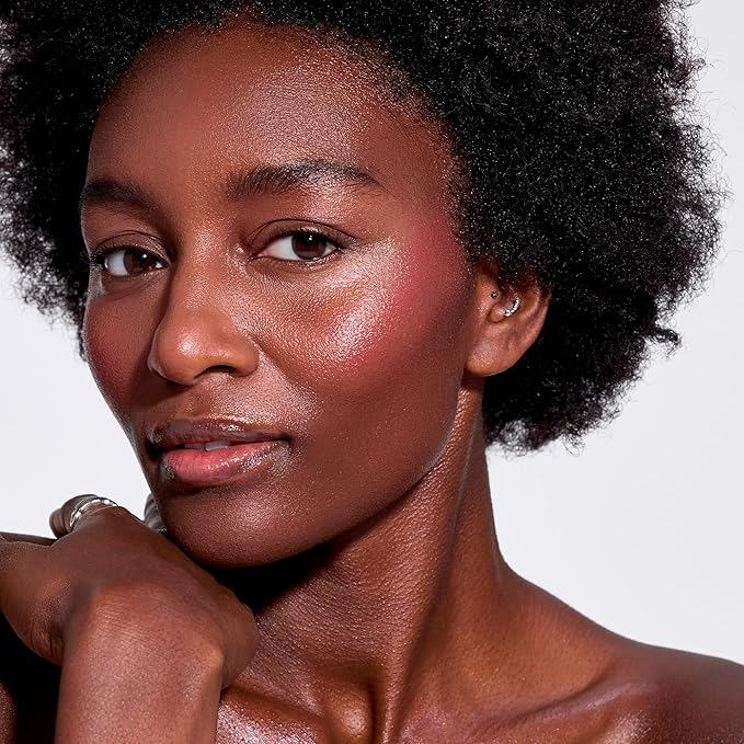 EarthsCure Cream Blush Stick (Deep Cherry) - Multi-Use Cheek, Lip & Eye Tint - Buildable Hydrating Formula, Natural Dewy Finish - 1 Piece