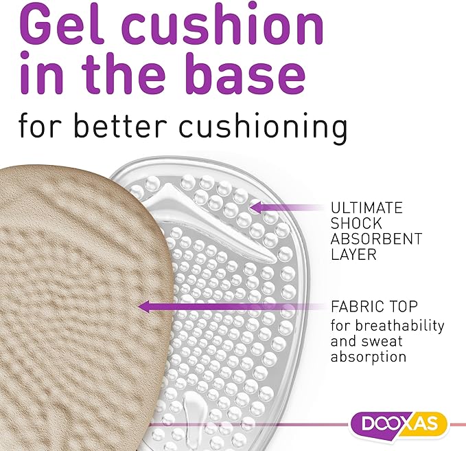 Ball of Foot Cushions for High Heels – High Heel Inserts – Gel Shoe Inserts for Relieve Foot Pain – More Comfort with Foot Cushions for Women – Shoe Metatarsal Pads for Women