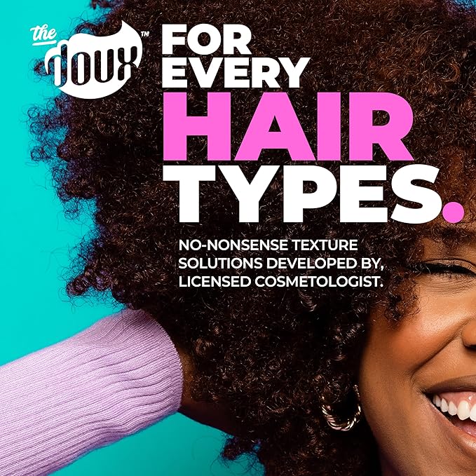 The Doux BIG POPPA Curl Defining Gel for Curly Hair – Frizz Control Styling Gel with Babassu Oil for Long-Lasting Shine & Soft Hold – Non-Crunch Hair Gel for Women, Coils, Waves & Curls